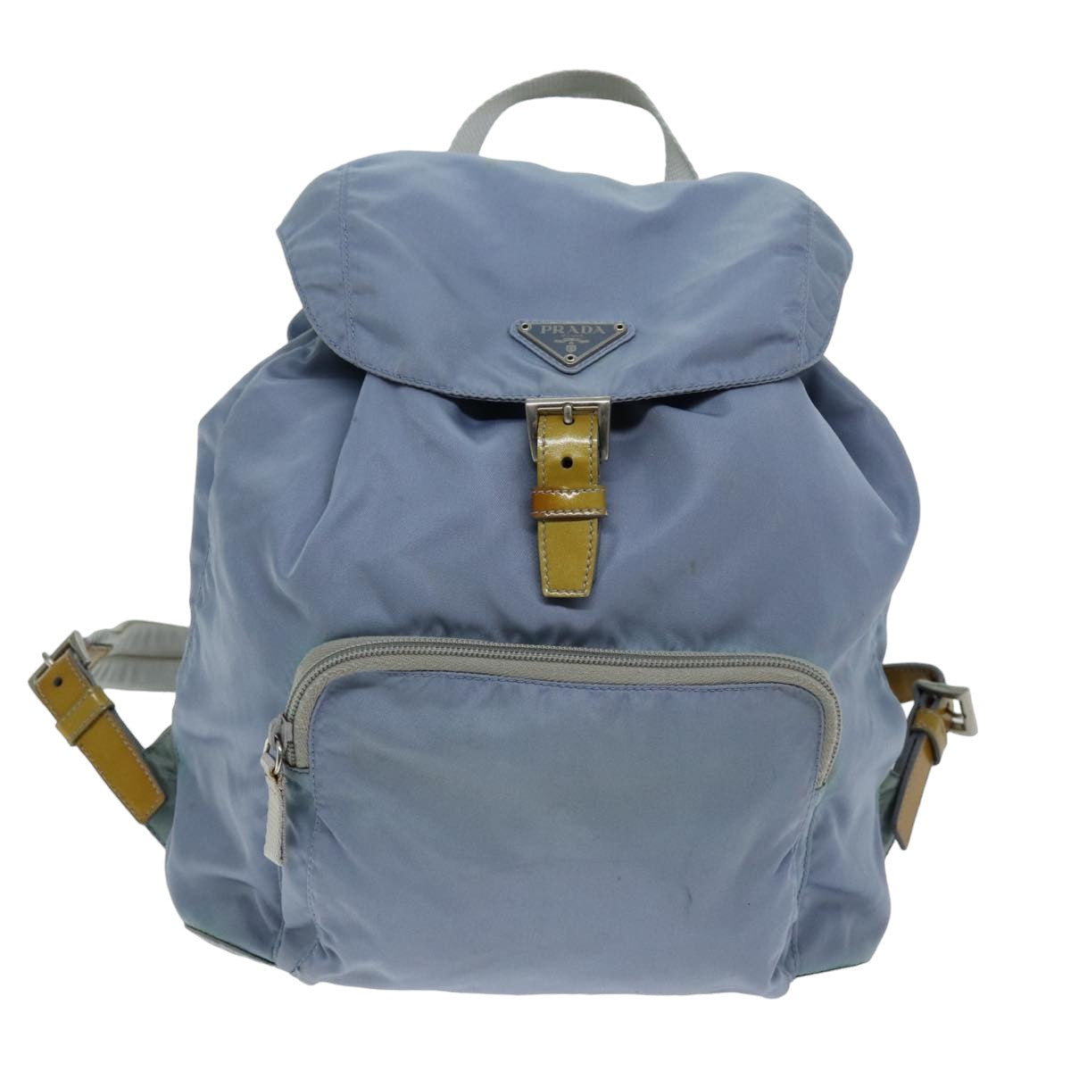 PRADA Backpack Nylon Light Blue Auth 75233