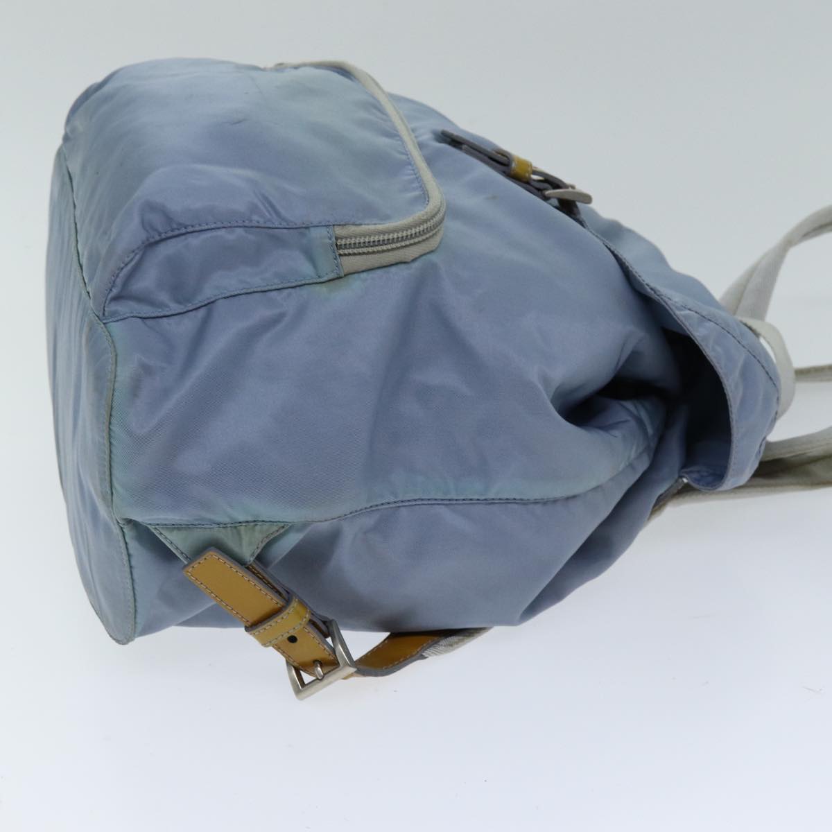 PRADA Backpack Nylon Light Blue Auth 75233