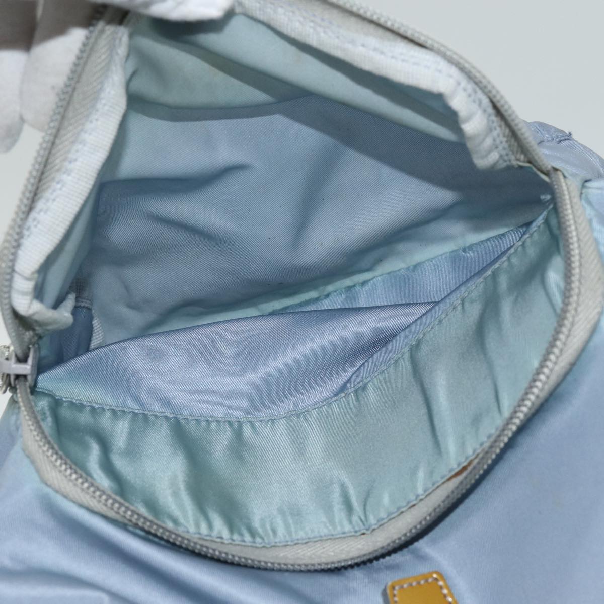 PRADA Backpack Nylon Light Blue Auth 75233