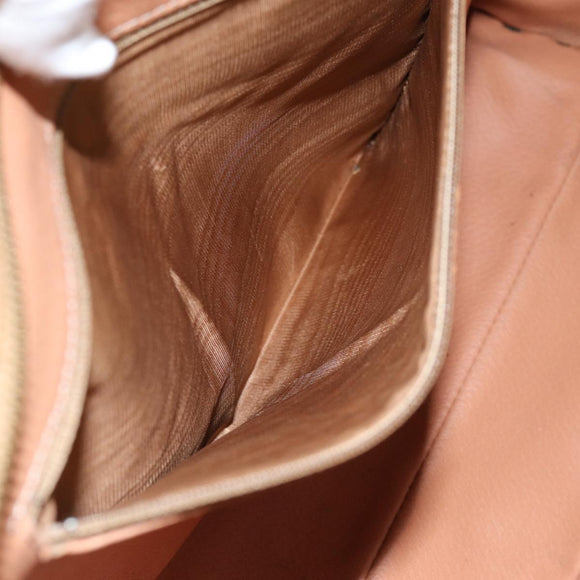 CELINE Macadam Canvas Tote Bag PVC Brown Auth 75236