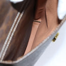 CELINE Macadam Canvas Tote Bag PVC Brown Auth 75236-40