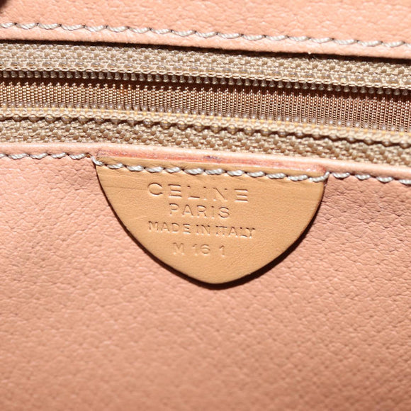 CELINE Macadam Canvas Tragetasche PVC Braun Auth 75236