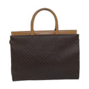 CELINE Macadam Canvas Tote Bag PVC Brown Auth 75236-16
