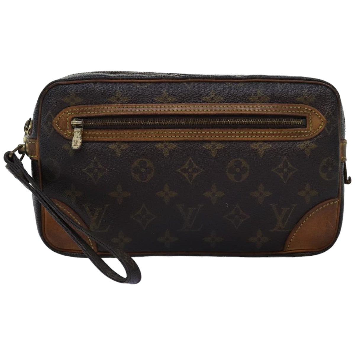 LOUIS VUITTON Monogram Marly Dragonne GM Clutch Bag M51825 LV Auth 75243