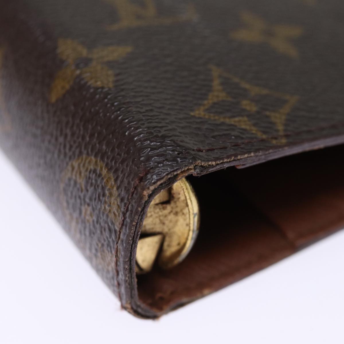 LOUIS VUITTON Monogram Agenda MM Day Planner Cover R20105 LV Auth 75251