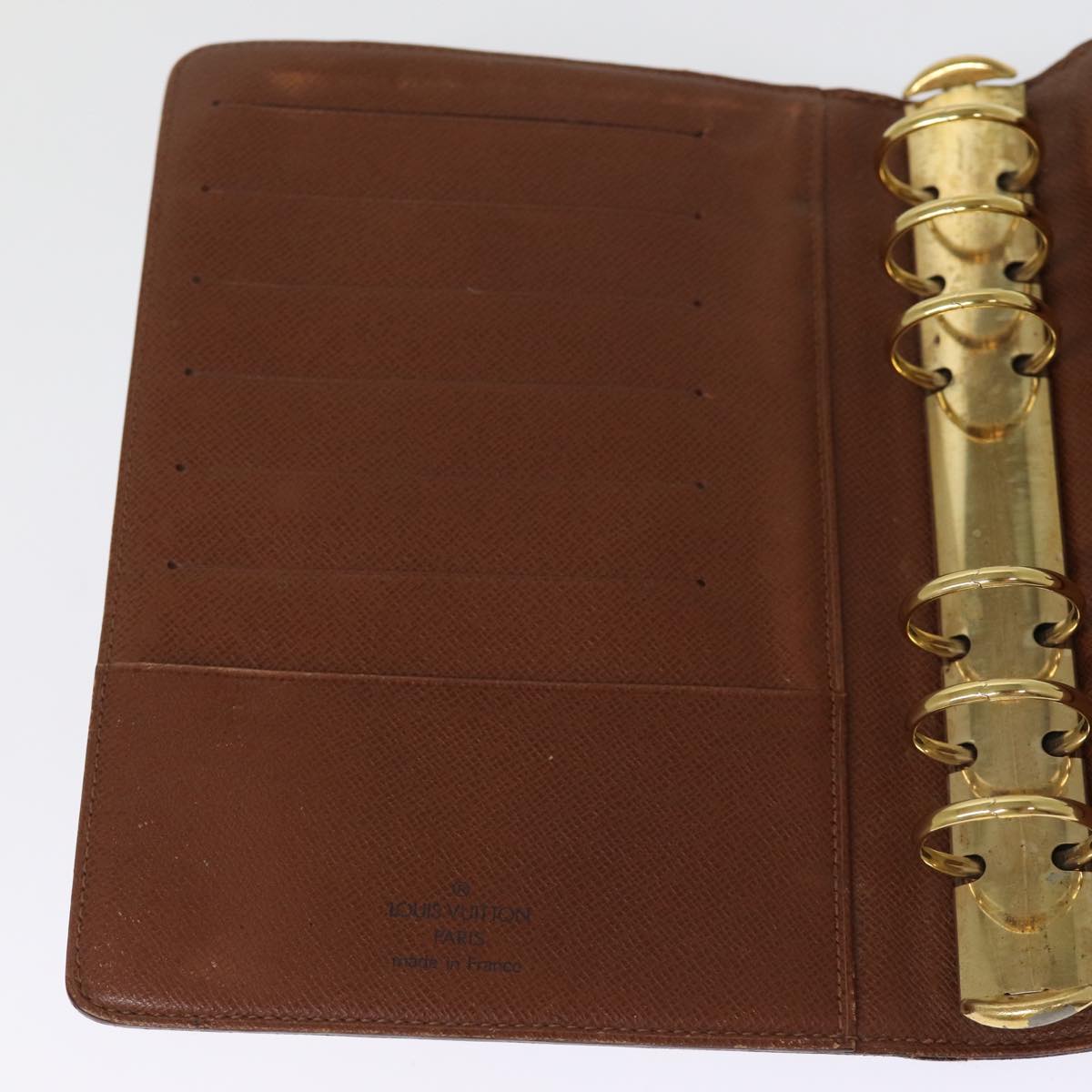 LOUIS VUITTON Monogram Agenda MM Day Planner Cover R20105 LV Auth 75251