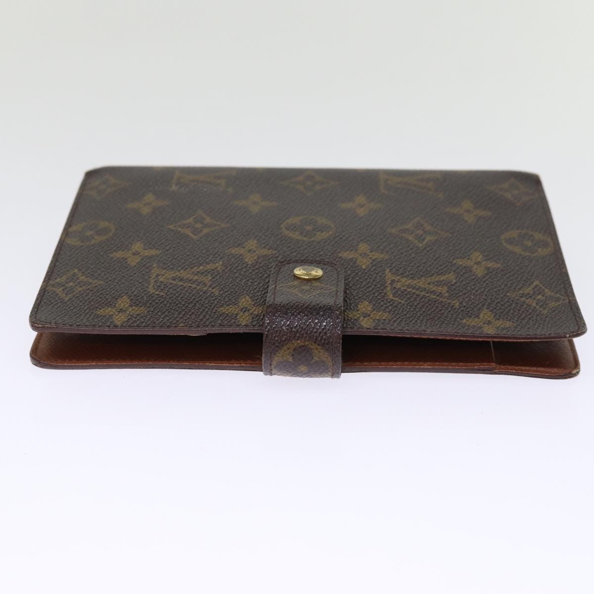 LOUIS VUITTON Monogram Agenda MM Day Planner Cover R20105 LV Auth 75251