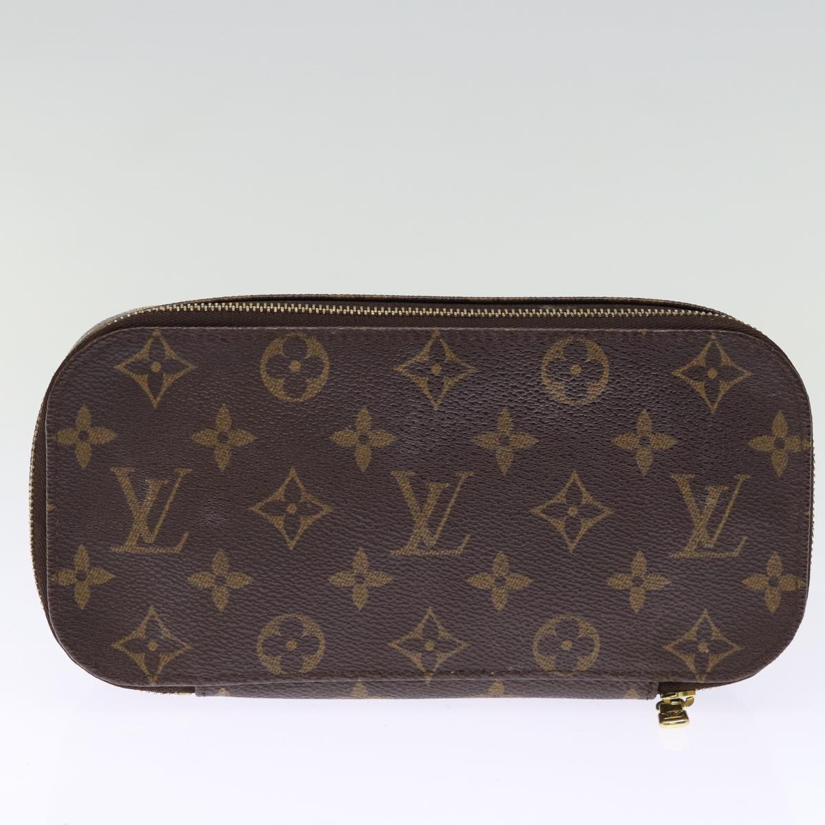 LOUIS VUITTON Monogram Trousse Brush MG Cosmetic Pouch M47505 LV Auth 75252