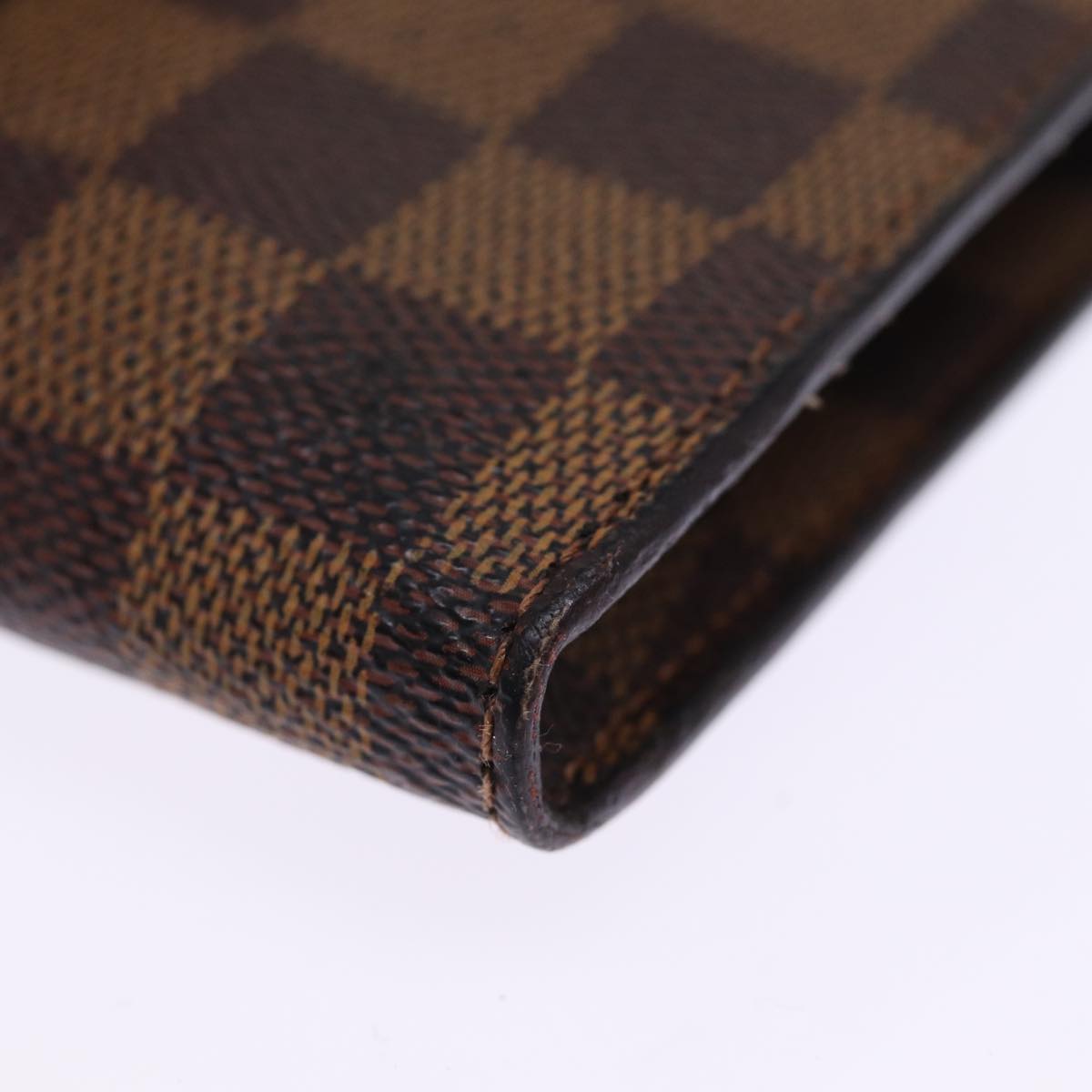 LOUIS VUITTON Damier Ebene Marais Pouch LV Auth 75254