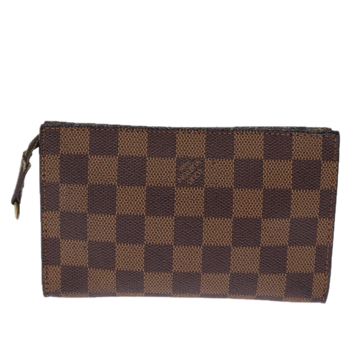 LOUIS VUITTON Damier Ebene Marais Pouch LV Auth 75254 - 0