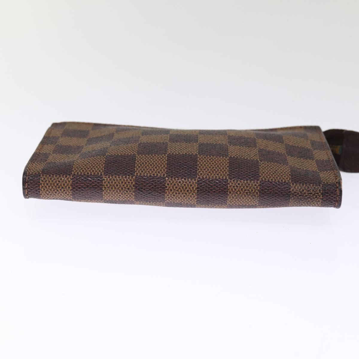 LOUIS VUITTON Damier Ebene Marais Pouch LV Auth 75254