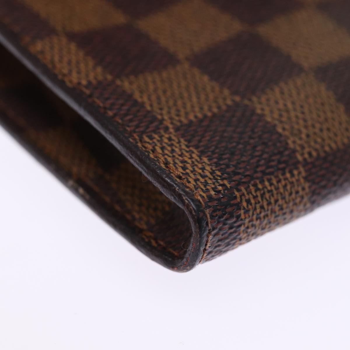 LOUIS VUITTON Damier Ebene Marais Pouch LV Auth 75254