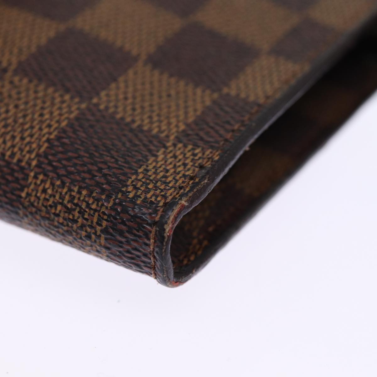 LOUIS VUITTON Damier Ebene Marais Pouch LV Auth 75254