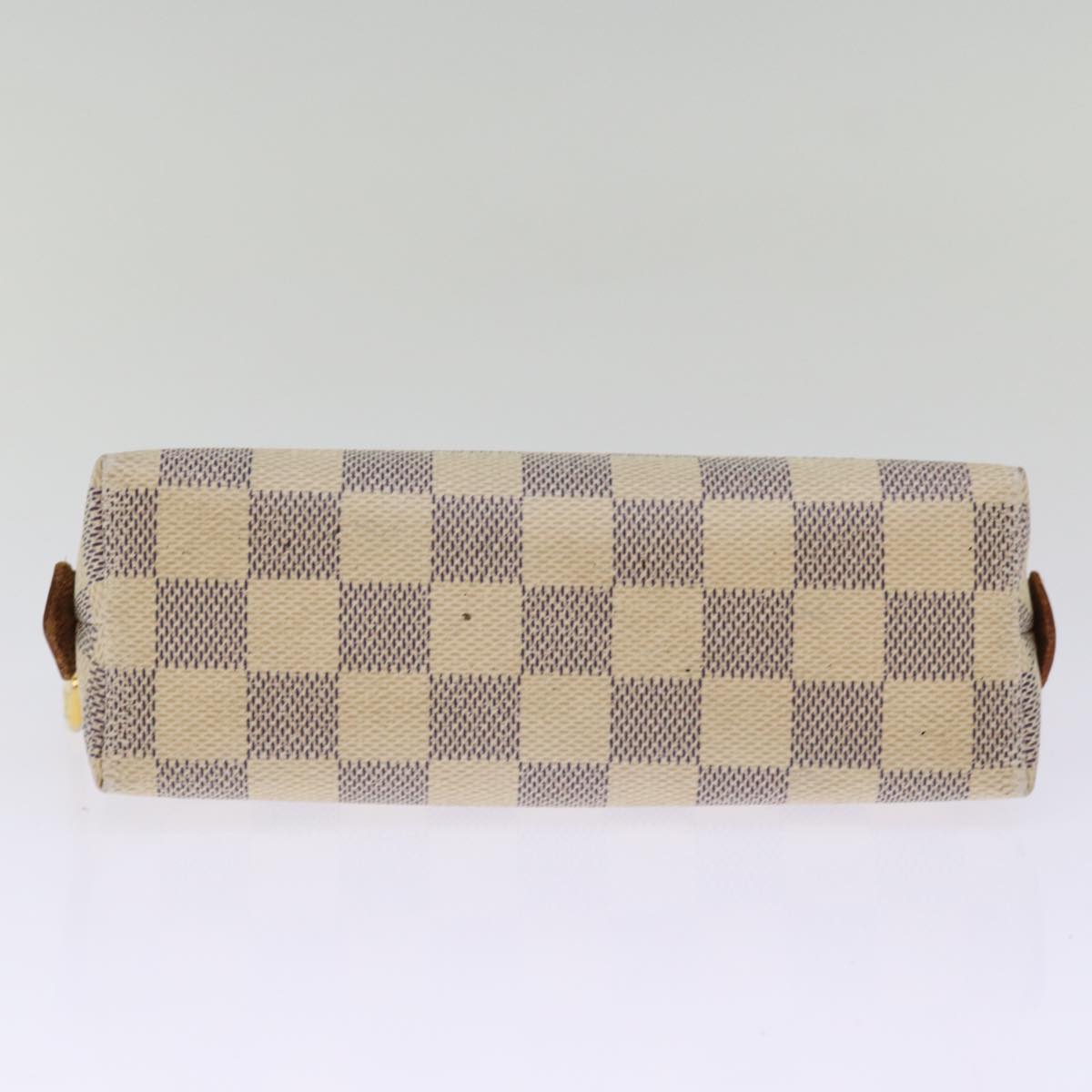 LOUIS VUITTON Damier Azur Pochette Cosmetic PM Pouch N60024 LV Auth 75259