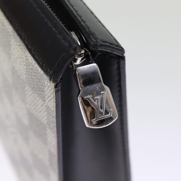 LOUIS VUITTON Damier Graphite 3D Pochette Voyager MM Tasche N60443 LV Auth 75261