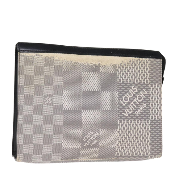 LOUIS VUITTON Damier Graphite 3D Pochette Voyager MM Tasche N60443 LV Auth 75261