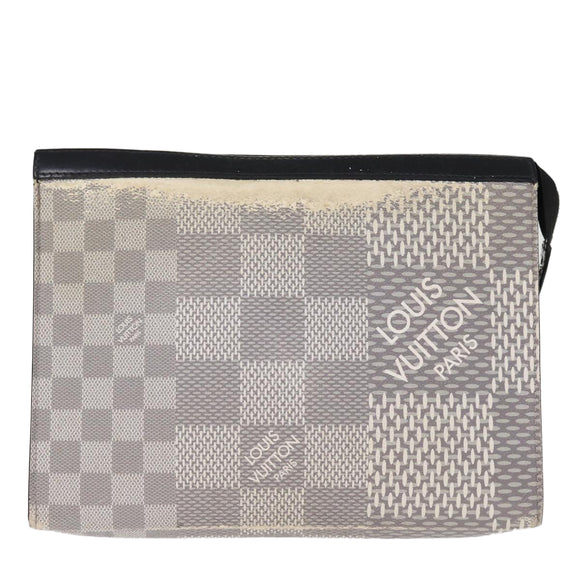 LOUIS VUITTON Damier Graphite 3D Pochette Voyager MM Tasche N60443 LV Auth 75261