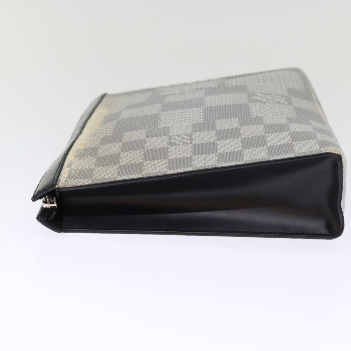 LOUIS VUITTON Damier Graphite 3D Pochette Voyager MM Bag N60443 LV Auth 75261