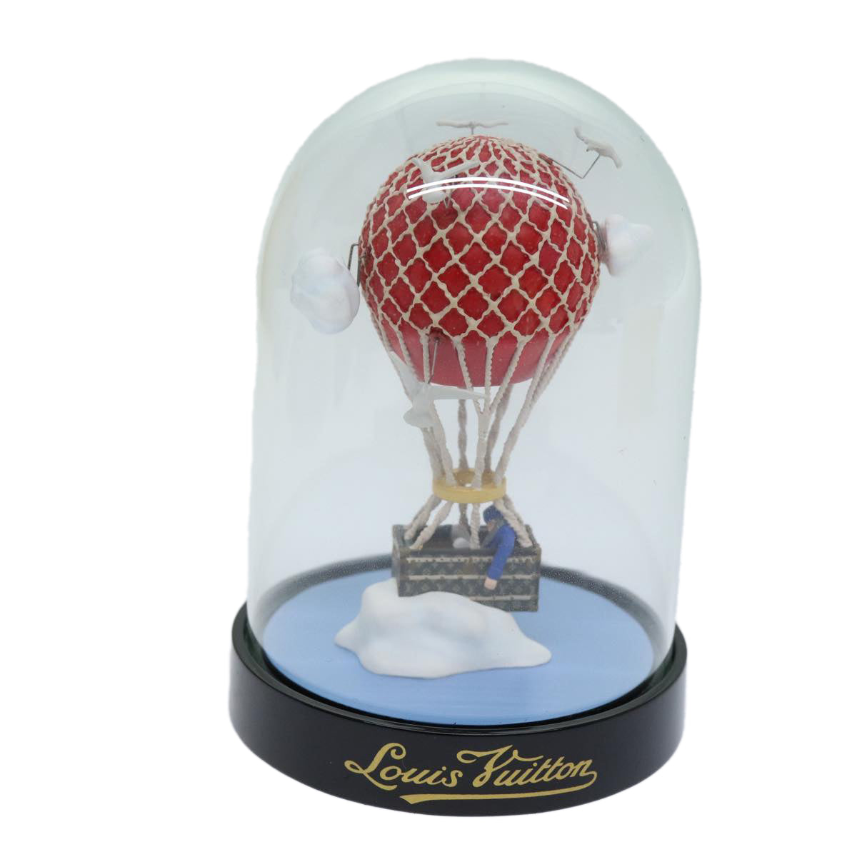 LOUIS VUITTON Snow Globe balloon VIP Only Clear Red LV Auth 75262