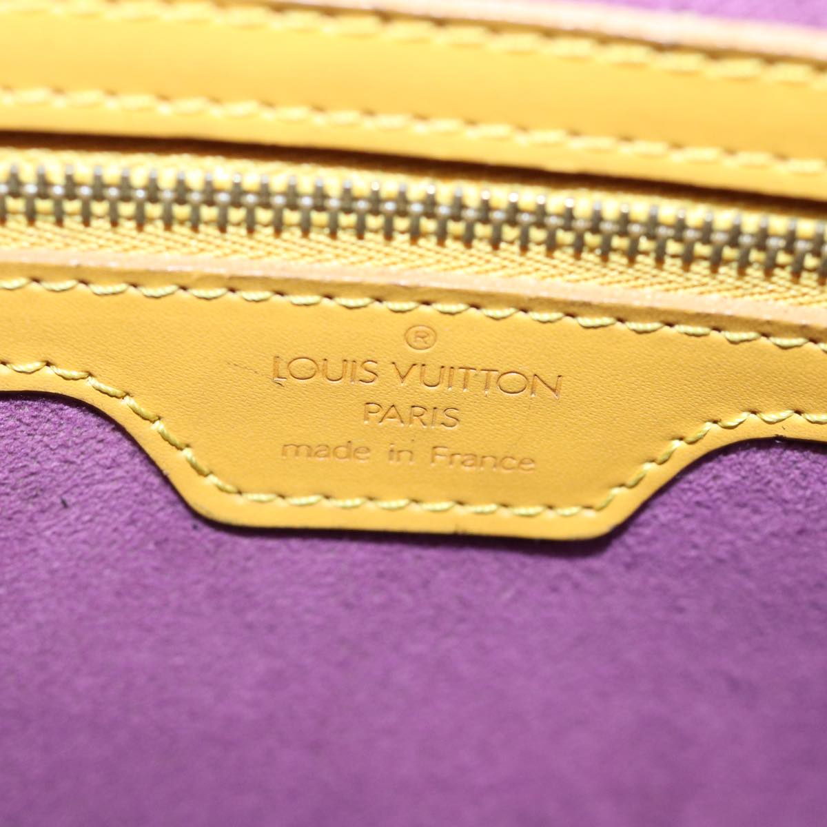 LOUIS VUITTON Epi Lussac Shoulder Bag Yellow M52289 LV Auth 75271