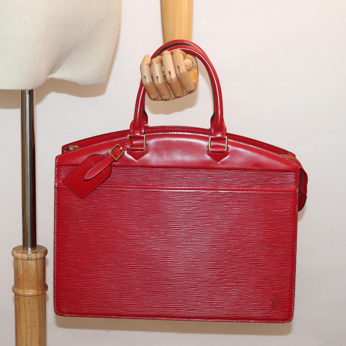 LOUIS VUITTON Epi Riviera Hand Bag Red M48187 LV Auth 75273