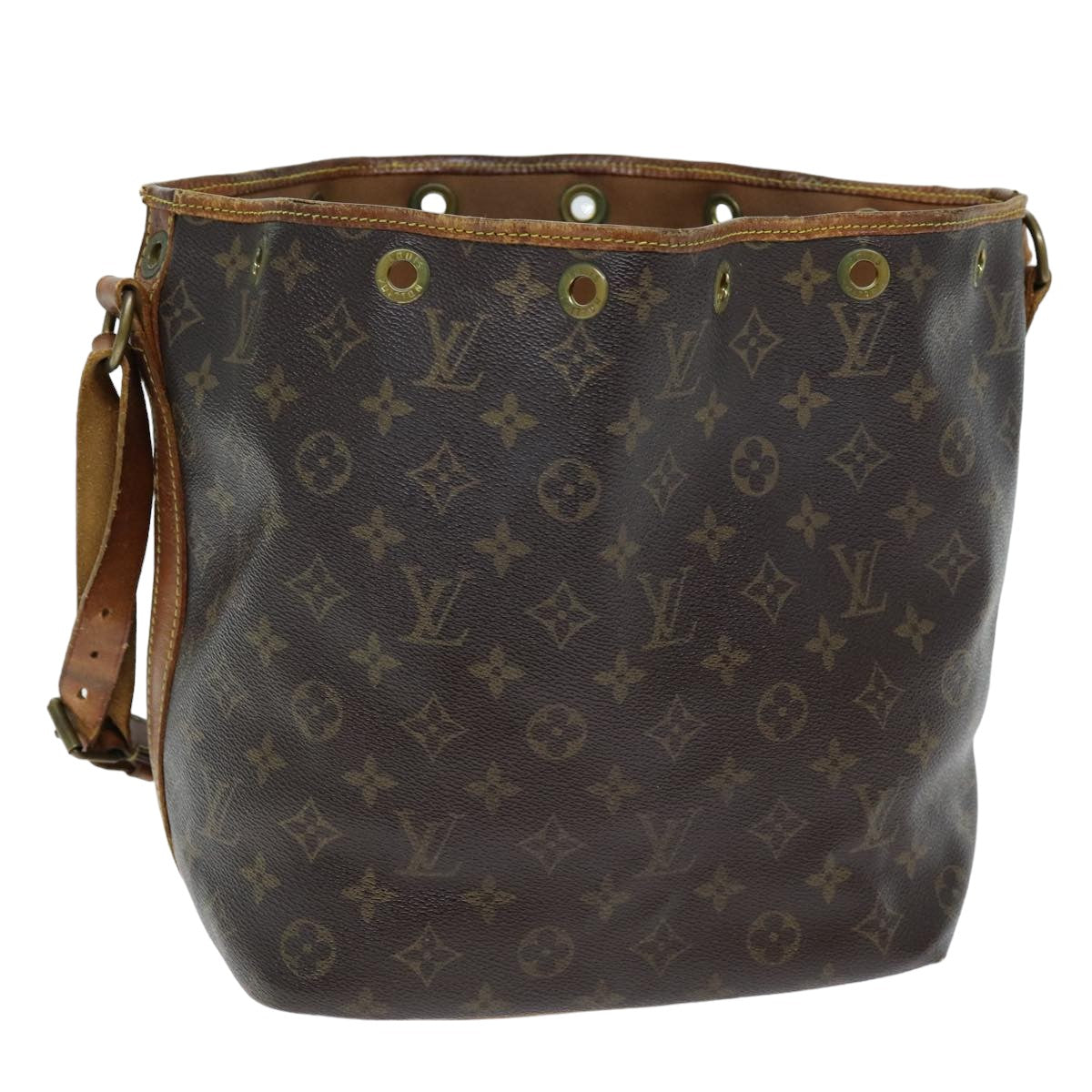 LOUIS VUITTON Monogram Petit Noe Shoulder Bag M42226 LV Auth 75294