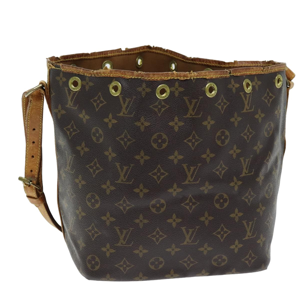 LOUIS VUITTON Monogram Petit Noe Shoulder Bag M42226 LV Auth 75295