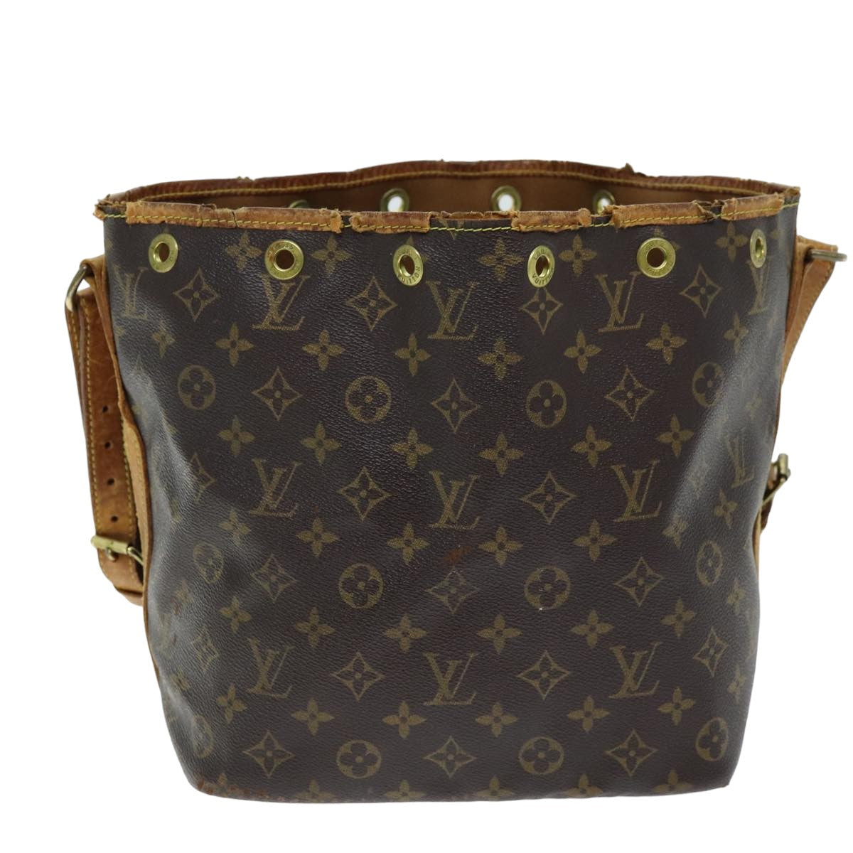 LOUIS VUITTON Monogram Petit Noe Shoulder Bag M42226 LV Auth 75295