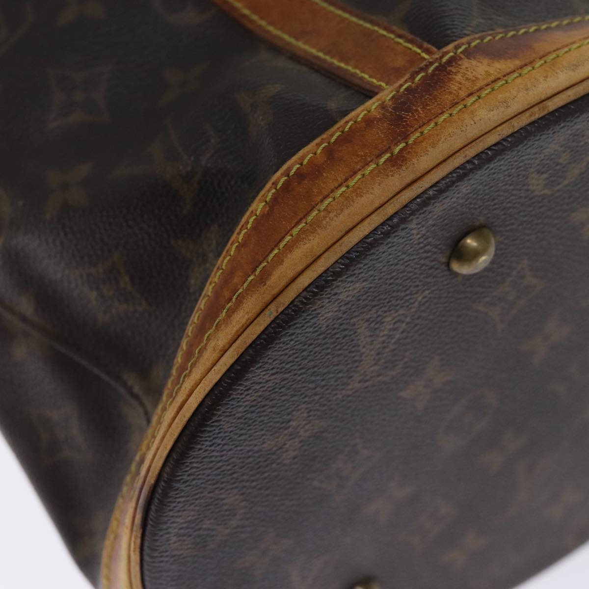 LOUIS VUITTON Monogram Bucket GM Shoulder Bag M42236 LV Auth 75296