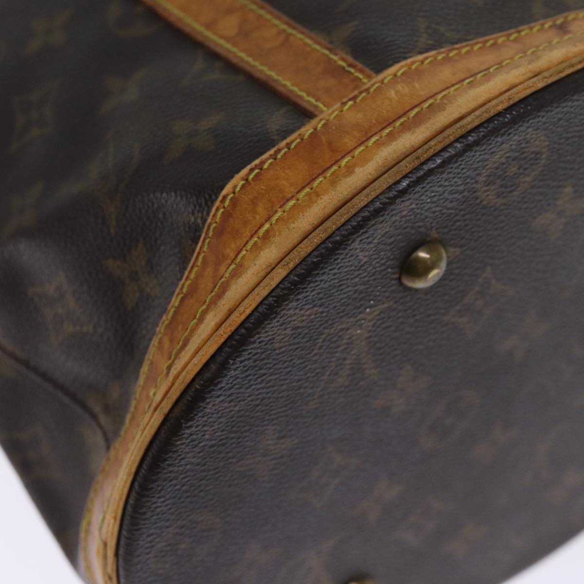 LOUIS VUITTON Monogram Bucket GM Shoulder Bag M42236 LV Auth 75296