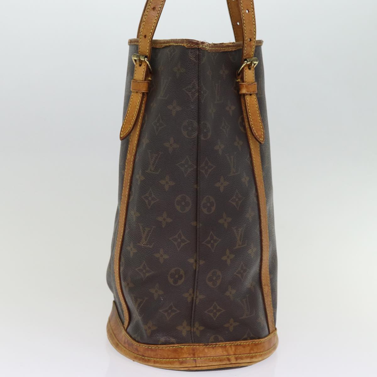 LOUIS VUITTON Monogram Bucket GM Shoulder Bag M42236 LV Auth 75296