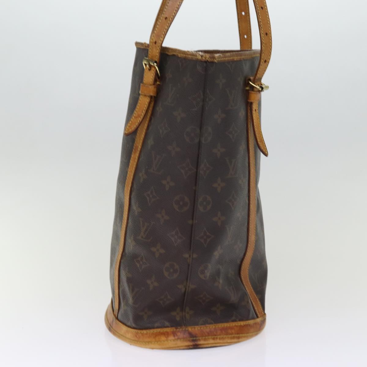 LOUIS VUITTON Monogram Bucket GM Shoulder Bag M42236 LV Auth 75296