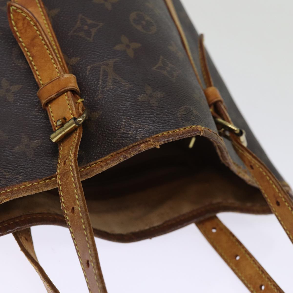 LOUIS VUITTON Monogram Bucket GM Shoulder Bag M42236 LV Auth 75296