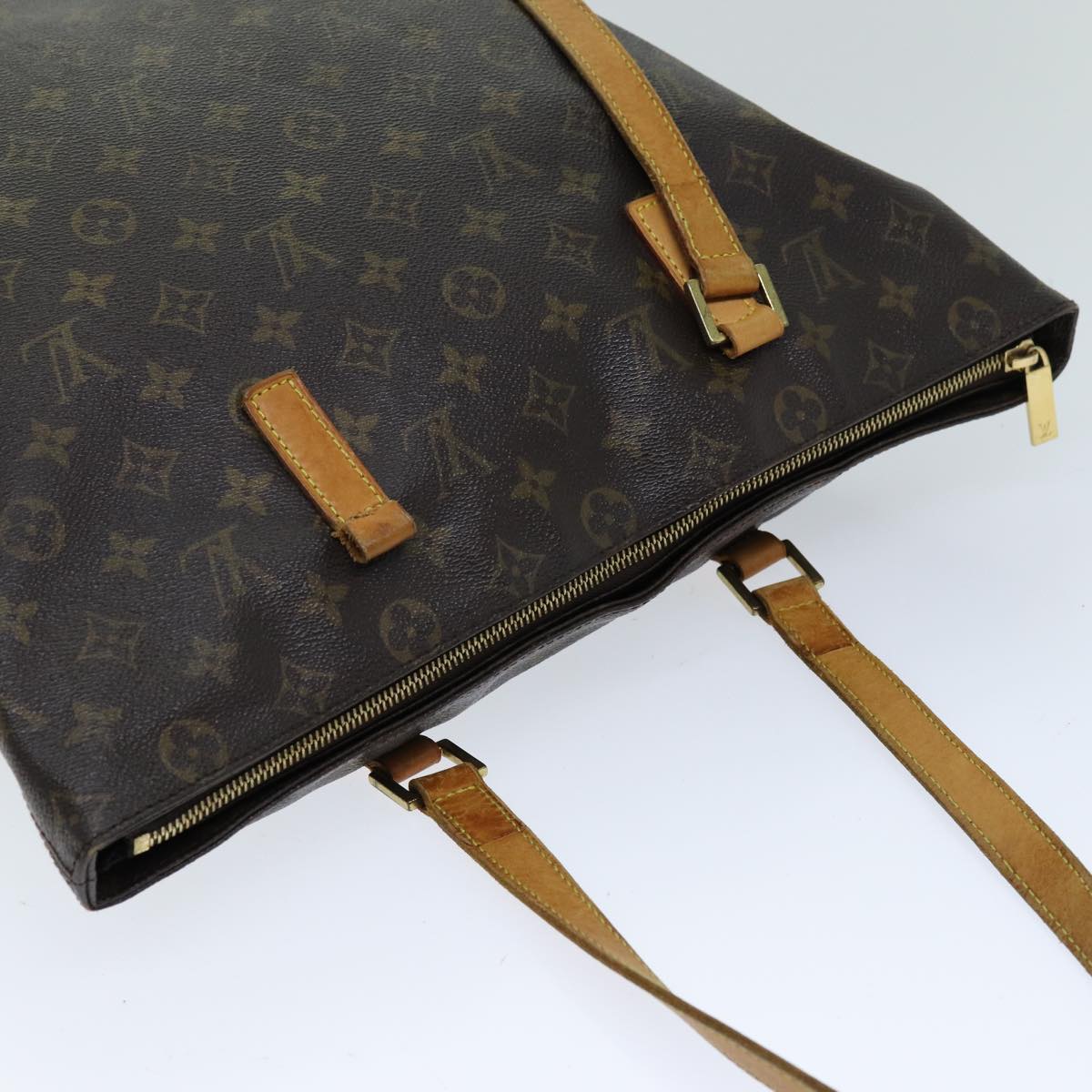 LOUIS VUITTON Monogram Cabas Mezzo Tote Bag M51151 LV Auth 75298