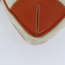 PRADA Tote Bag Nylon Beige Orange Auth 75334-15