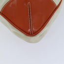 PRADA Tote Bag Nylon Beige Orange Auth 75334-16