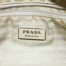 PRADA Tote Bag Nylon Beige Orange Auth 75334-19