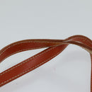 PRADA Tote Bag Nylon Beige Orange Auth 75334-8