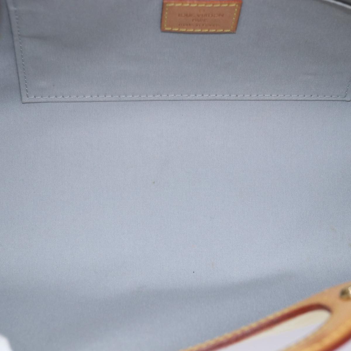 LOUIS VUITTON Monogram Vernis Roxbury Drive Hand Bag Perle M91374 LV Auth 75364