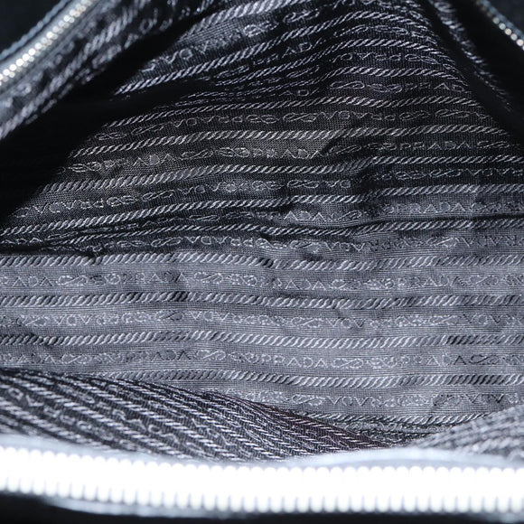 PRADA Tote Bag Nylon Black Auth 75367A