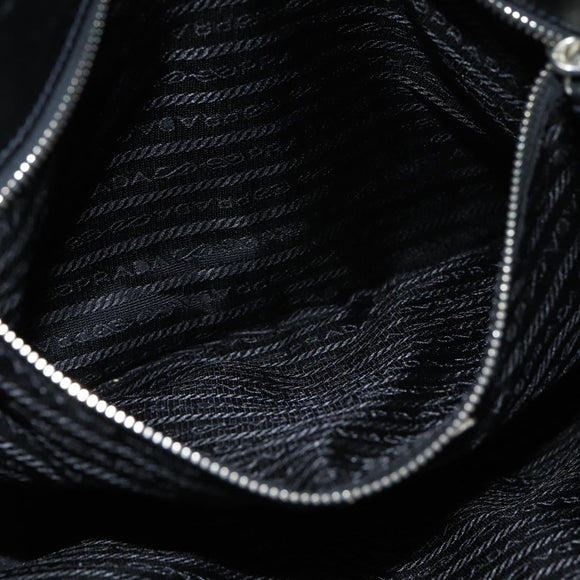 PRADA Tote Bag Nylon Black Auth 75367A