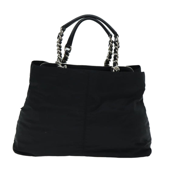 PRADA Tote Bag Nylon Black Auth 75367A