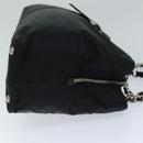 PRADA Tote Bag Nylon Black Auth 75367A-3