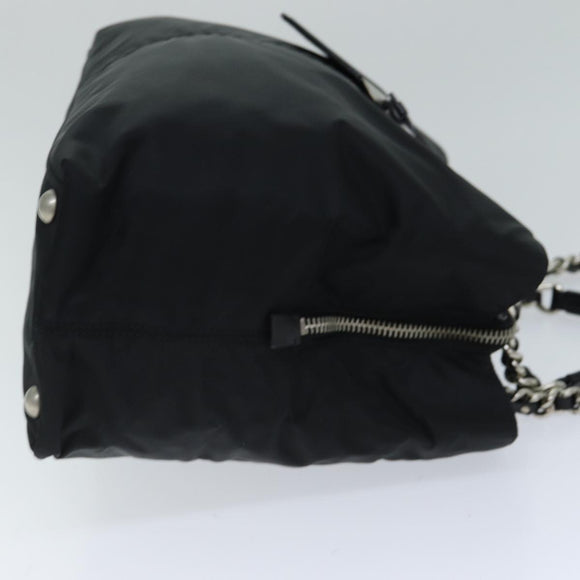 PRADA Tote Bag Nylon Black Auth 75367A