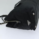 PRADA Tote Bag Nylon Black Auth 75367-3