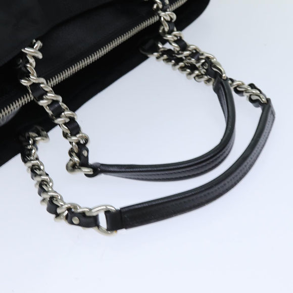 PRADA Tote Bag Nylon Black Auth 75367A
