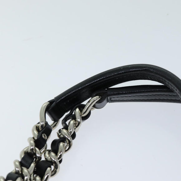 PRADA Tote Bag Nylon Black Auth 75367A