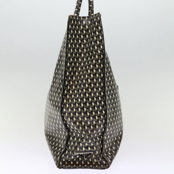 PRADA Tote Bag Safiano leather 2way Black Auth 75371