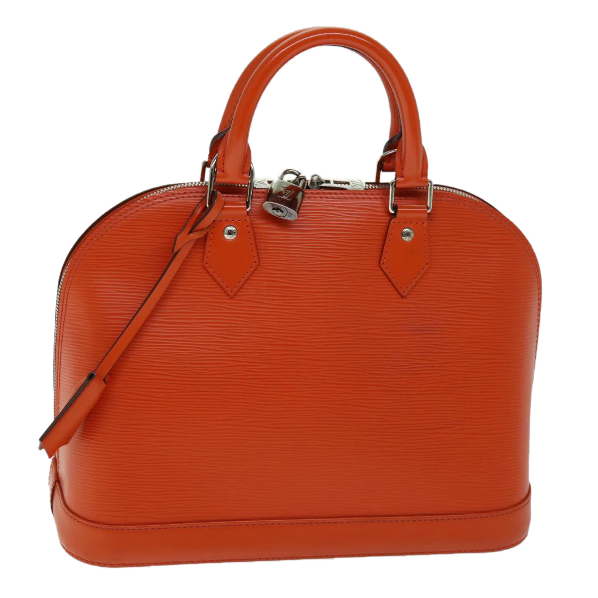 LOUIS VUITTON Epi Alma PM Hand Bag Orange Pimon M40623 LV Auth 75380