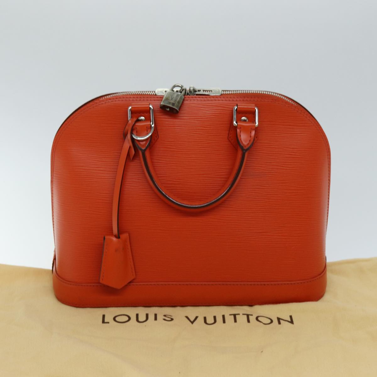 LOUIS VUITTON Epi Alma PM Hand Bag Orange Pimon M40623 LV Auth 75380